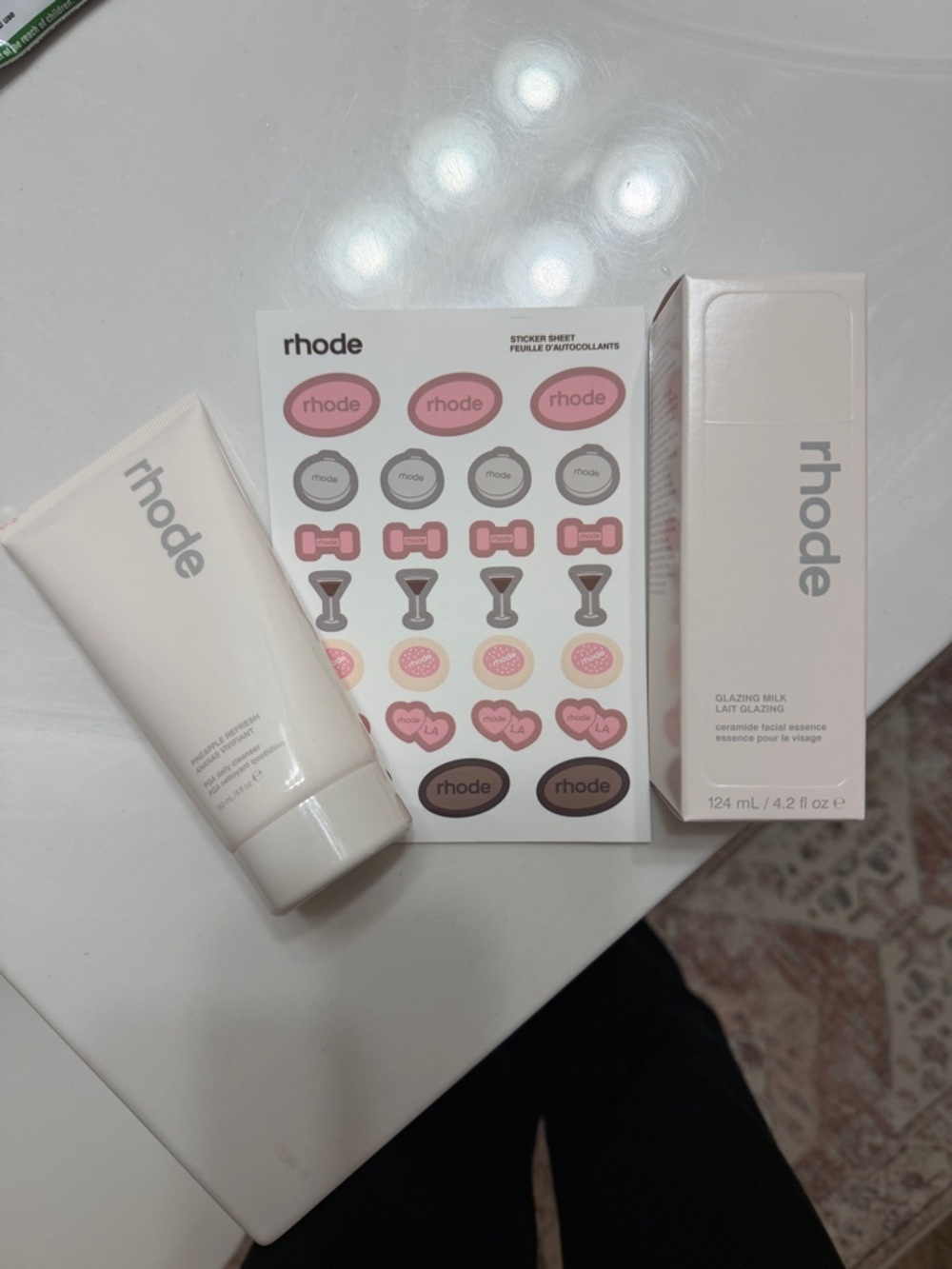 Rhode Glazing Milk and Pineapple refresh cleanser